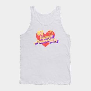 #1 Happy Anniversary Tank Top